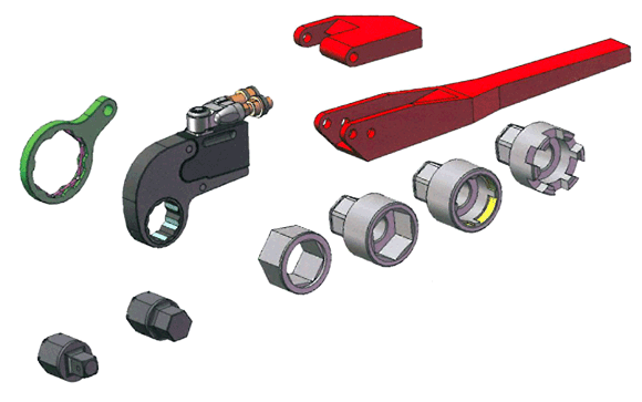 Hytorc VERSA Torque Wrench Exploded View